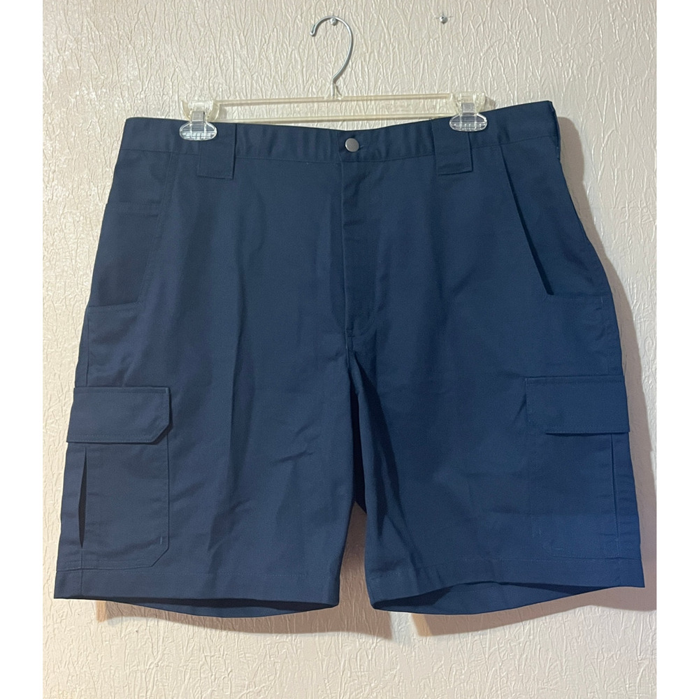 Wear Guard Men Cargo Shorts Blue Work Wear Utility Oeko-Tek Cotton Size 40 New